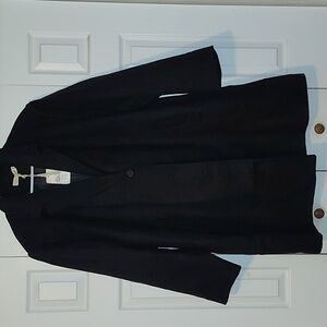 Women's Wool Black Coat- 3X
